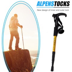 2X Trekking Poles Nordic Walking Hiking Sticks Adjustable Anti-shock Alpenstock