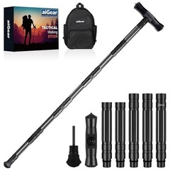 G2 Tactical Hiking Stick 5-Section Heavy Duty Walking Staff with Survival Kit