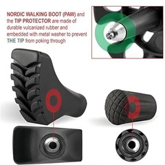 Trekking Pole Tips Set – Walking Sticks Replacement Tip Walking Stick Tip Boot