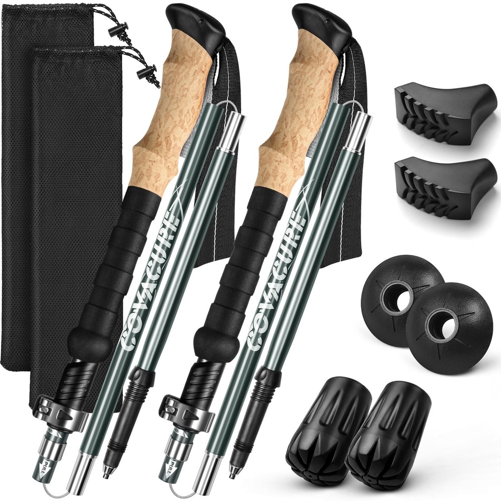 Hiking Poles Walking Poles Nordic Walking Poles 110130 cm Folding, Adjustable…