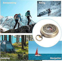 Compass Hiking Durable Shockproof Waterproof Brass Camping Tool Metal