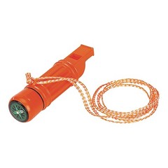 New 5 in1 Emergency Hiking Camping Survival Compass W / Whistle * US SHIPPER *