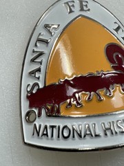 Vintage Santa Fe Trail Hiking Staff Medallion • National Historic Trail • 1997