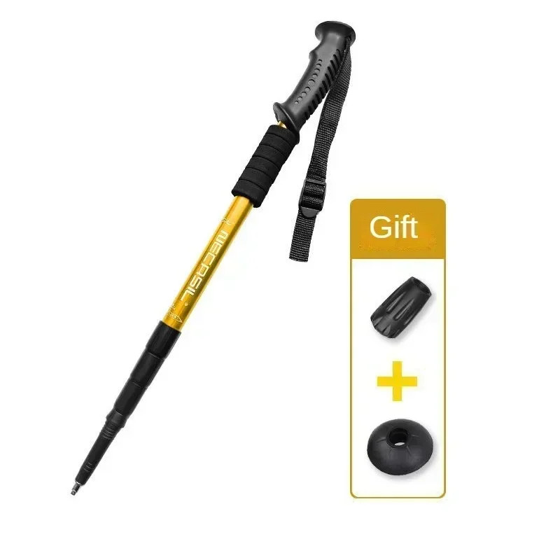 1 PCS Aluminium Alloy Teleskopic Hiking Poles Trekking Walking Stick Ultralight