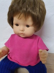 Play doll vinyl doll Götz 40 cm drinking and wet function collector Vintage
