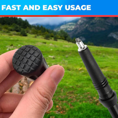 1-10Pc Walking Stick Tips Anti-Slip Rubber Tips for Trekking Poles Durable Hikin