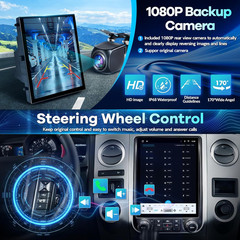 Radio for Ford Expedition Upgrade 2015 2016 2017 Wireless Carplay Andriod Auto A