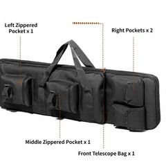 Hunting Range Bag with 4 Compartments for Outdoor Fishing Gear Storage