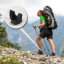 6Pcs Replacement Cane Tips – Walking Sticks Accessories, Fit Most Trekking &