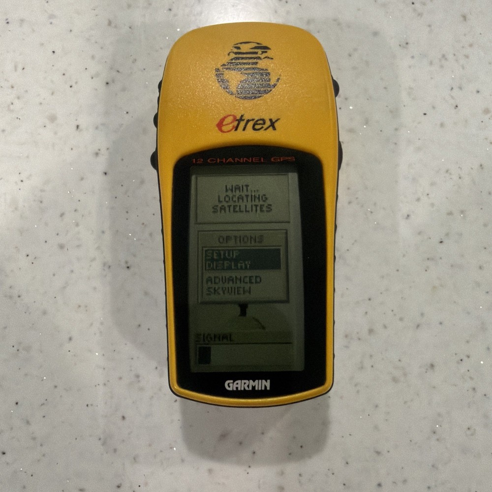 Garmin eTrex 12 Channel Personal Hiking Navigator GPS Handheld 2.6″ Yellow