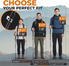 Trek-Z Collapsible Trekking Poles – Lightweight & Adjustable Support for Hiking