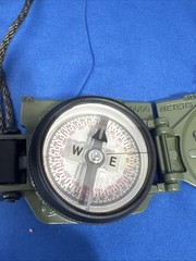Cammenga Model 27 US Military Phosphorescent Lensatic Compass W Pouch 6/12/1977