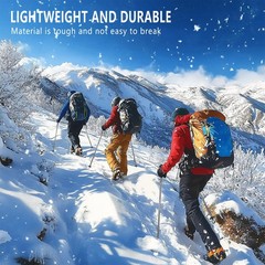 Hiking Pole Detachable Lightweight for Stick Walking silver