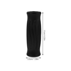 4Pcs Ergonomic Tpr Walking Cane Hand Grip Covers Slip Resistant Black