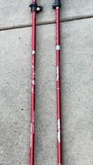 Set of Alafen Folding Trekking Poles 110-125CM Red .. 92A