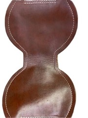 Leather Hunt, Shoot, Fish, Golf Walking Seat Stick With Spike & Rubber Ferrule