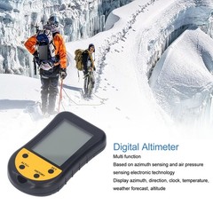 Digital Altimeter With LCD Backlit Display For Outdoor Sports