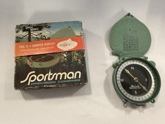 Vintage UNCLE MIKE’S PRECISION COMPASS W Original Box Counter Display Tag Insert