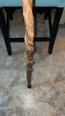 Brown Wood Walking Stick Trekking Hiking Staff Cane for Unisex Adults
