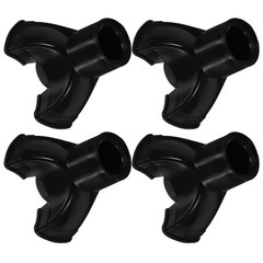 4Pcs Durable PVC Walking Stick Ends Anti-Slip Cane Tips for Hiking