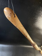 58″ Cedar Wood Twisted Staff Hiking Stick Walking Cane HandMade USA 2001 Vintage