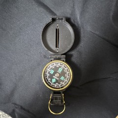 Academy Lensatic Lightweight Compass Black with Gold Trim for Hiking