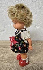 Cute Plastic Doll MMM Three-M Doll 29cm Dance Doll Clockwork Collector Vintage