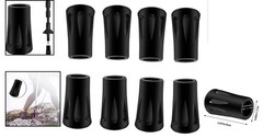 8Pcs Trekking Pole Rubber Tips – Durable & Shock Absorbing Replacement Feet