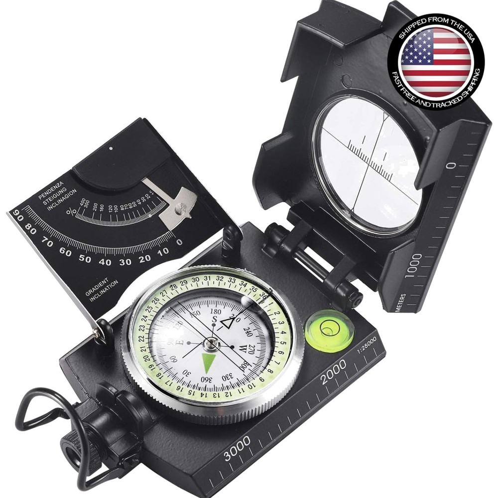 Multifunctional Night-Vision Compass with Inclinometer for Outdoor Adventures