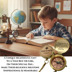 God’s Path Compass – Communion & Confirmation Gift for Teenage Boys | Baptism…