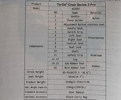 STEP2GOLD Ta-Da Chair Series 2 PRO – Portable Trekking Pole with Seat, Anti-Slip