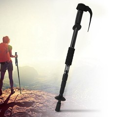 Outdoor Aluminium Alloy 4-Sections Suspension Trekking Pole For Climbing JJZZ