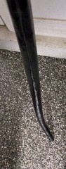 48 in Rustic Wood Walking Stick, Black, for Men & Women