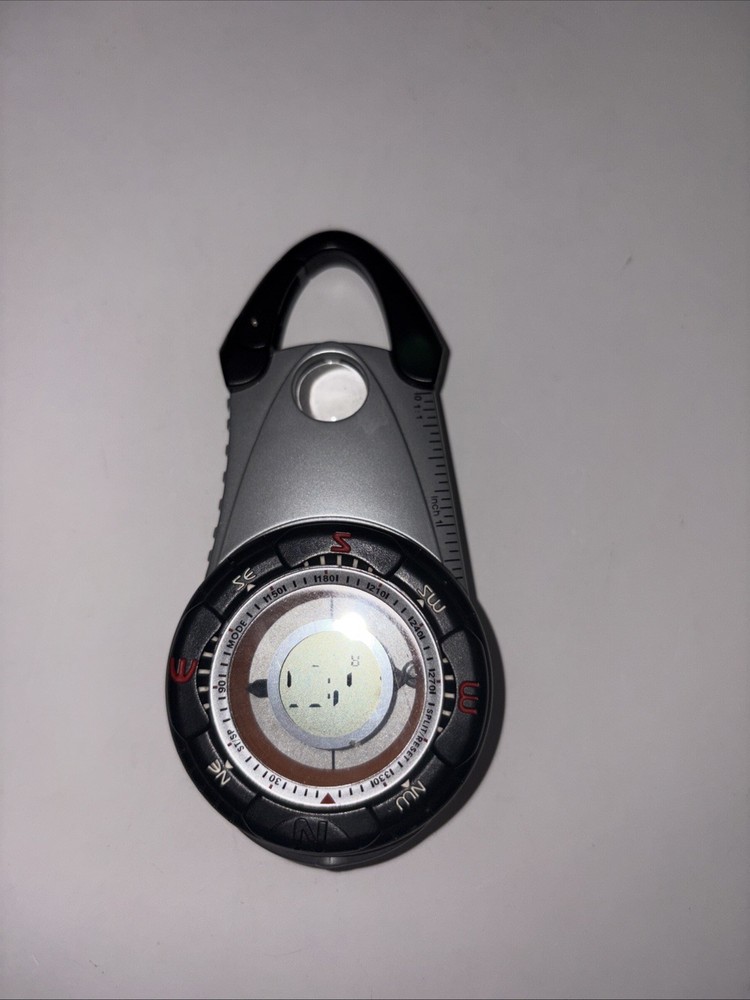 Hiking Companion Outdoor Compass Clock with Stopwatch & Alarm, Flash Untested