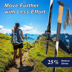 Hiking Poles, Ultra-Light Telescopic Trekking Poles,Portable Walking Sticks w…