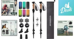 Lightweight 7075 Aluminum Nordic Walking Sticks – Retractable Trekking Poles
