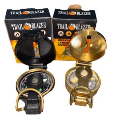 Vintage InspiredTrail Blazer Heritage Lensatic Compass Navigation Tool set of 2