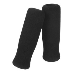 2Pcs Crutch Handgrips Black Nbr Material Soft Non Slip Handle Cushion Covers