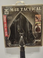 United Cutlery M48 Kommando Black Stainless Camping Survival Tool Shovel 2979C