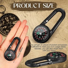 Mini Magnetic Compass Keychain – Pocket Survival Tool for Hiking, Camping & Back