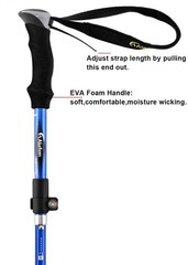 Aluminum Collapsible Ultralight Travel Trekking Hiking Pole for Men and Women…