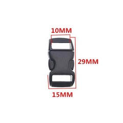 Plastic Buckle Plastic Buckle Practical Umbrella Rope Black Buckle-Paracord