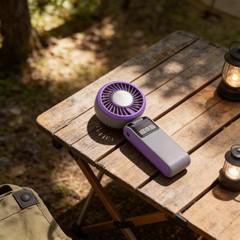 Rechargeable Handheld Fan 2400mAh Battery USB Charging 100 Speed Options