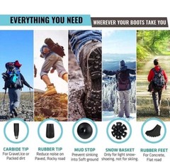 2X Walking Sticks for Seniors – Anti-Shock Adjustable Trekking Poles – Taqwa