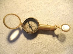 Antique 1920-30’s Folding Celluloid Plastic Folding Compass, Germany