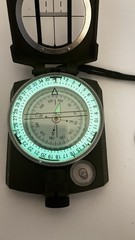 military-style prismatic compass lensatic/sighting compass With Canvas Case