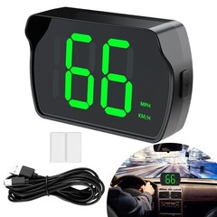 Velocimetro digital GPS para auto MPH HUD universal con pantalla LED grande