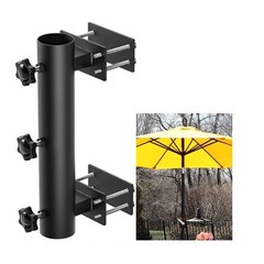 Balcony Parasol Holder Clamp Made of Steel Fits For Umbrella Poles 23 to 38mm