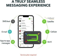 Rugged Outdoor Satellite Messenger with 200-Hour Battery & 24/7 SOS Monitoring