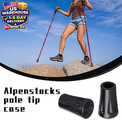 8Pcs Walking Stick Tips, Trekking Pole Tip, Walking Cane Tips Replacement Rubber